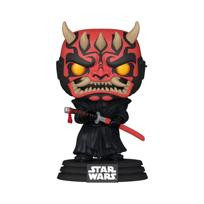 Gambar Funko Pop Figure Star Wars Darth Maul Bobblehead & Samurai 90294 - Hitam/merah