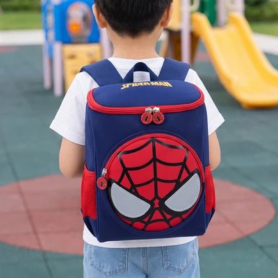 Gambar Disney Tas Ransel Anak Spider-Man Round Face - Biru Tua/Merah