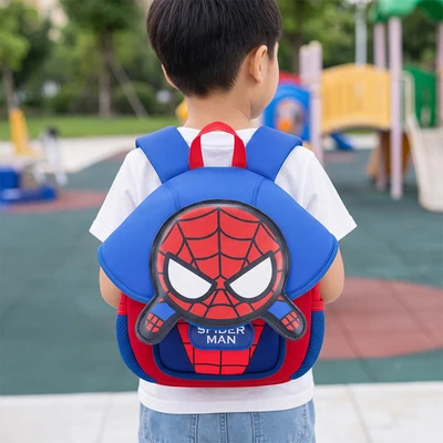 Gambar Disney Tas Ransel Anak Spider-Man 3D Head - Biru Tua/Merah