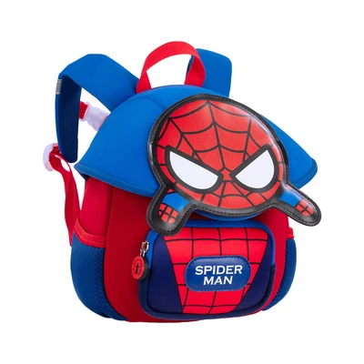 Gambar Disney Tas Ransel Anak Spider-Man 3D Head - Biru Tua/Merah