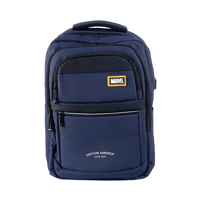 Gambar Disney Tas Ransel Anak Marvel Captain America - Biru Tua