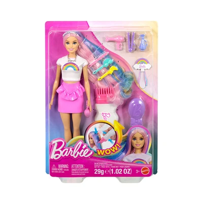 Gambar Barbie Set Boneka Rainbow Sparkle Hair Jjp07 - Mix