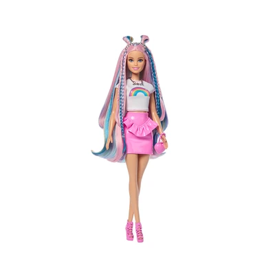 Gambar Barbie Set Boneka Rainbow Sparkle Hair Jjp07 - Mix