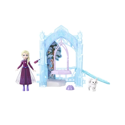 Gambar Disney Princess Set Frozen Elsa & Icy Animal Hideaway Jfg29 - Mix