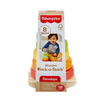 Gambar Fisher Price Set Rock A Stack Kayu - Mix