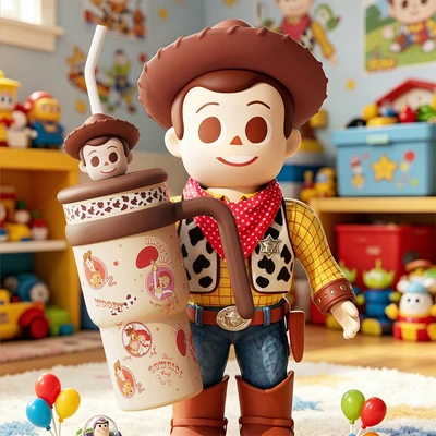 Gambar Disney Toy Story Botol Vacuum Flask Stainless Steel Woody 700 ml - Cokelat