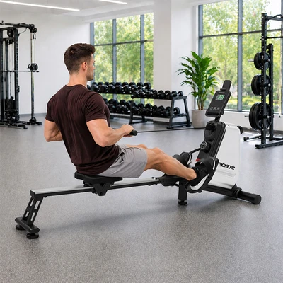 Gambar Kinetic Magnetic Rower Aluminium - Hitam