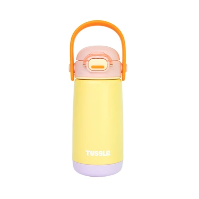 Gambar Tusslr Botol Vacuum Flask Anak Stainless Steel 400 ml - Kuning