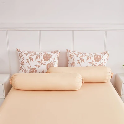 Gambar Informa 180xx200 cm Set 6 pcs Seprai King Microfiber Velvet Emboss Auburn