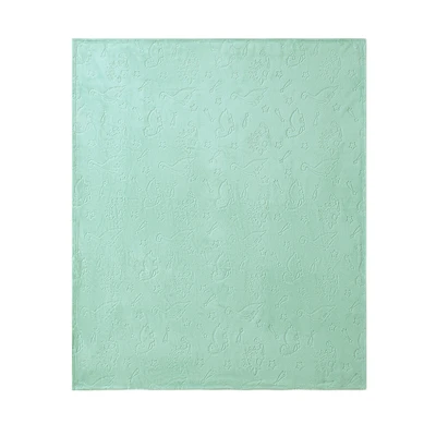 Gambar Informa Selimut Anak Microfiber Polyester Emboss Dino 125x150 cm - Hijau