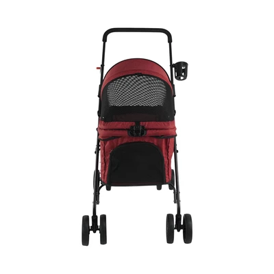 Gambar Pet Kingdom Stroller Hewan Peliharaan Max 15 kg - Merah