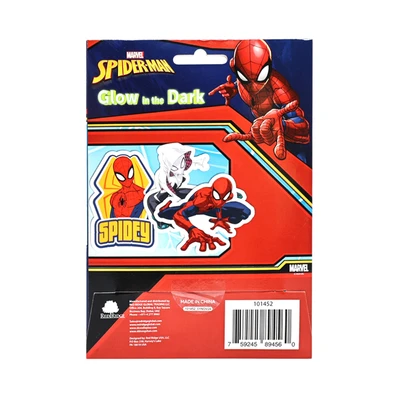 Gambar Disney Stiker Vinyl Spider-Man Glow In The Dark Set 18 pcs - Mix