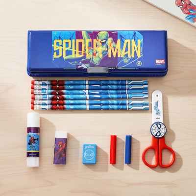 Gambar Disney Set Alat Tulis & Tempat Pensil Multifngsi Spider-Man - Biru