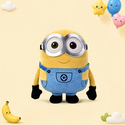 Gambar Universal Boneka Plush Minions Bob 20 cm - Kuning/Biru