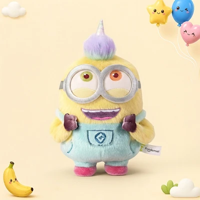 Gambar Universal Boneka Plush Minions Bob Unicorn - Kuning/Biru