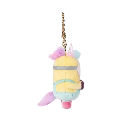 Gambar Minions Gantungan Kunci Boneka Plush Stuart Unicorn - Kuning