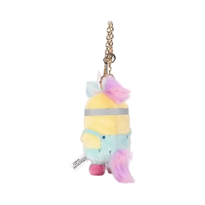 Gambar Minions Gantungan Kunci Boneka Plush Stuart Unicorn - Kuning