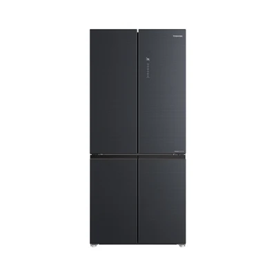 Gambar Toshiba Kulkas 4 Pintu Side By Side 515 Liter GR-RF677WI-PMF - Abu-Abu