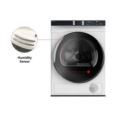 Gambar Toshiba Mesin Pengering Pakaian Front Loading 7 kg TD-H80SEN - Putih