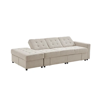 Gambar Informa Kelly Sofa Bed Kiri Fabric - Krem
