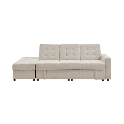 Gambar Informa Kelly Sofa Bed Kiri Fabric - Krem