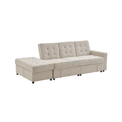 Gambar Informa Kelly Sofa Bed Kiri Fabric - Krem