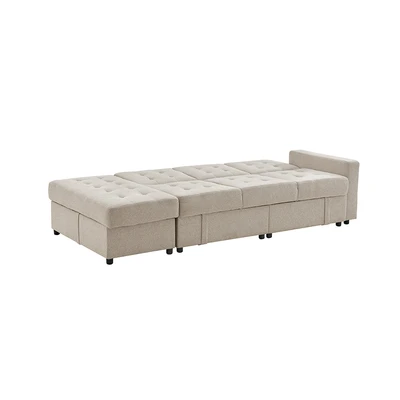 Gambar Informa Kelly Sofa Bed Kiri Fabric - Krem