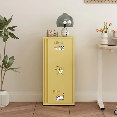 Gambar Stora Visca Kabinet Metal 2 Pintu Dengan Sticker - Kuning