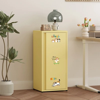 Gambar Stora Visca Kabinet Metal 2 Pintu Dengan Sticker - Kuning