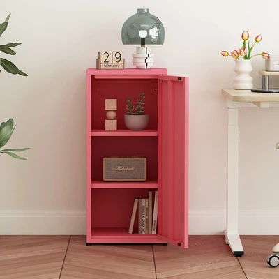 Gambar Stora Visca Kabinet Metal 1 Pintu Dengan Sticker - Pink Coral