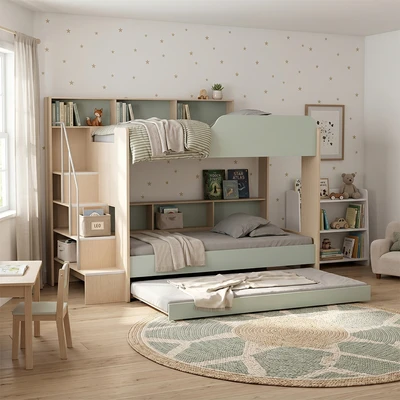 Gambar Informa Pascal Triple Bunkbed Anak 100x200 cm - Mix