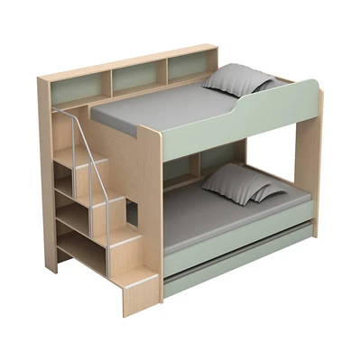 Gambar Informa Pascal Triple Bunkbed Anak 100x200 cm - Mix