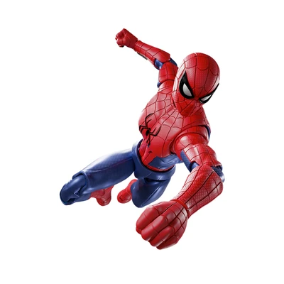 Gambar Blokees Marvel Champion Class Action Figure Spider-Man Model Kit - Merah/Biru