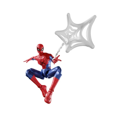Gambar Blokees Marvel Champion Class Action Figure Spider-Man Model Kit - Merah/Biru