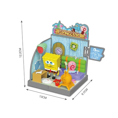 Gambar [Blind Box] Kiddy Fun Miniatur SpongeBob SquarePants Bikini Bottom Abnormal Series
