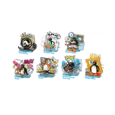 Gambar [Blind Box] Kiddy Fun Pingu Minifigure Theater