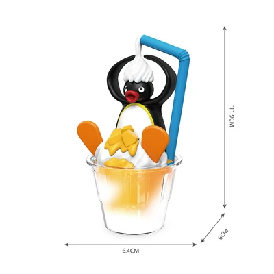 Gambar [Blind Box] Kiddy Fun Pingu Minifigure Greedy Little Goose