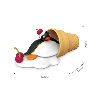 Gambar [Blind Box] Kiddy Fun Pingu Minifigure Greedy Little Goose