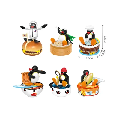 Gambar [Blind Box] Kiddy Fun Pingu Minifigure Food Can