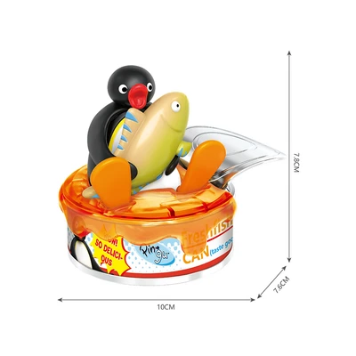 Gambar [Blind Box] Kiddy Fun Pingu Minifigure Food Can