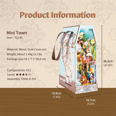 Gambar Tonecheer Miniatur Mini Town Set 413 pcs - Mix