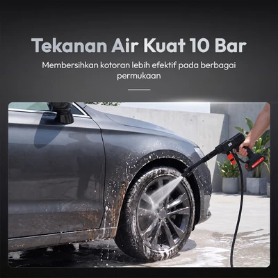Gambar APA Jet Pressure Cleaner Nozzle 10 Bar 6in1 - Hitam