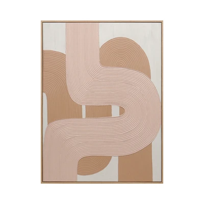 Gambar Informa Lukisan Kanvas Handmade & Print Abstract 90x120 cm - Mix