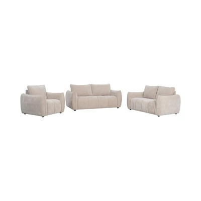 Gambar Informa Eloise Set Sofa Fabric - Krem Beige