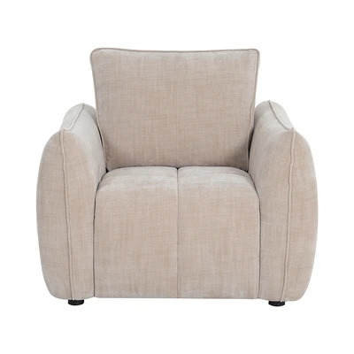 Gambar Informa Eloise Set Sofa Fabric 1 & 3 Seater - Krem Beige
