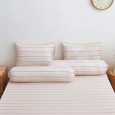 Gambar Informa 180x200 cm Set 5 pcs Seprai King Microfiber Gemma - Pink