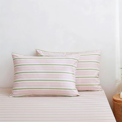 Gambar Informa 180x200 cm Set 5 pcs Seprai King Microfiber Gemma - Pink