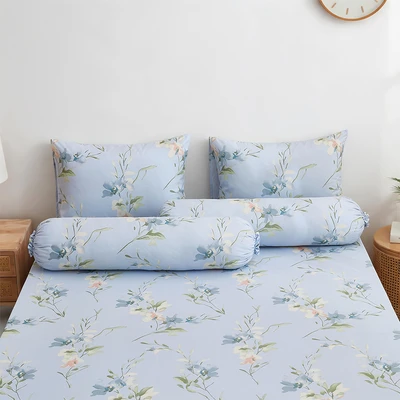 Gambar Informa 100x200 cm Set 3 pcs Seprai Single Microfiber Gracia - Biru