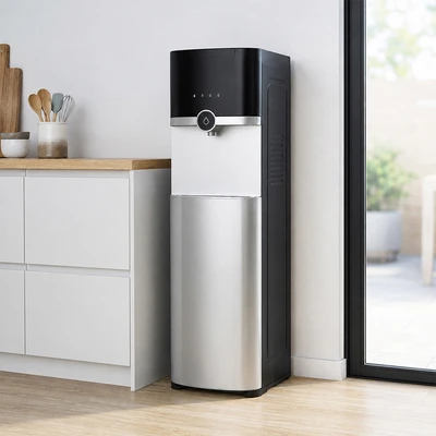 Gambar Kels Sera Dispenser Bottom Loading Digital Temperature - Silver/Hitam