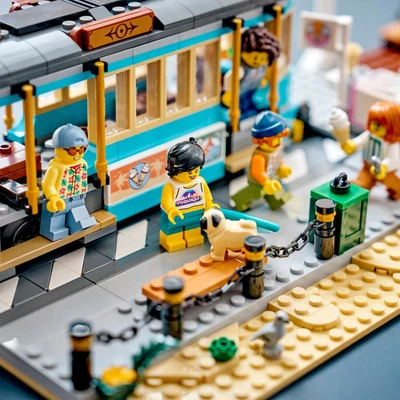 Gambar LEGO City Classic Bearch Streetcar Set 693 pcs 60506 - Mix